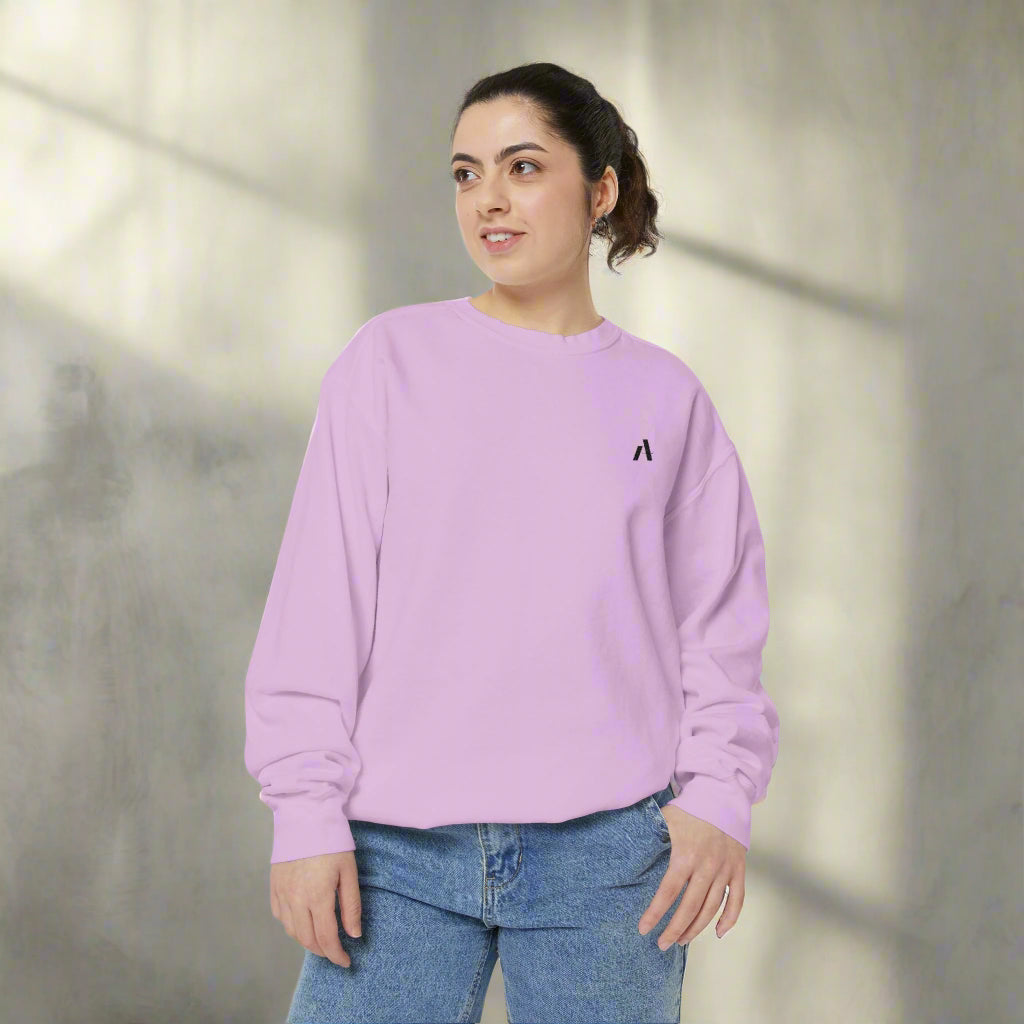 Amped Unisex Garment-Dyed Sweatshirt