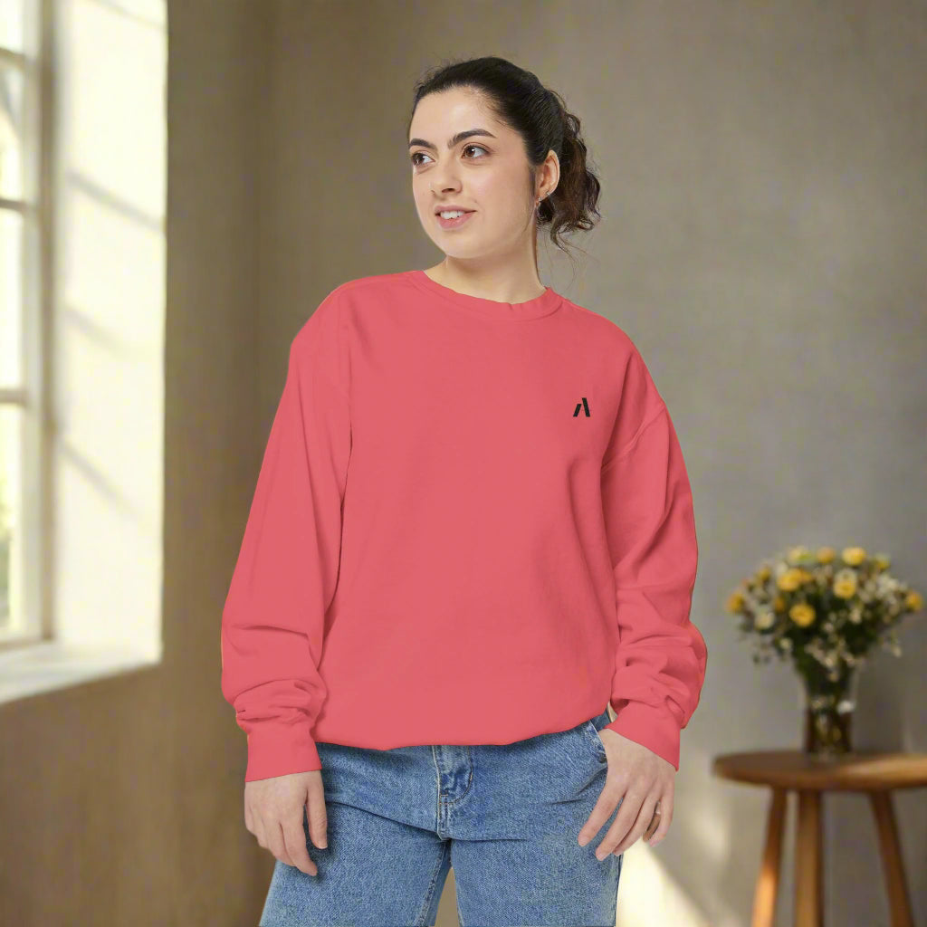 Amped Unisex Garment-Dyed Sweatshirt