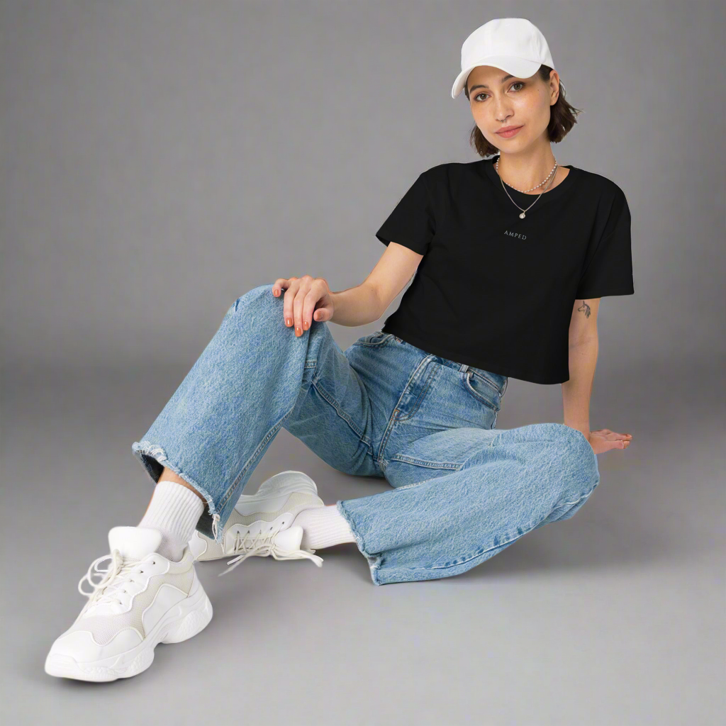 Amped Cropped Cut Top