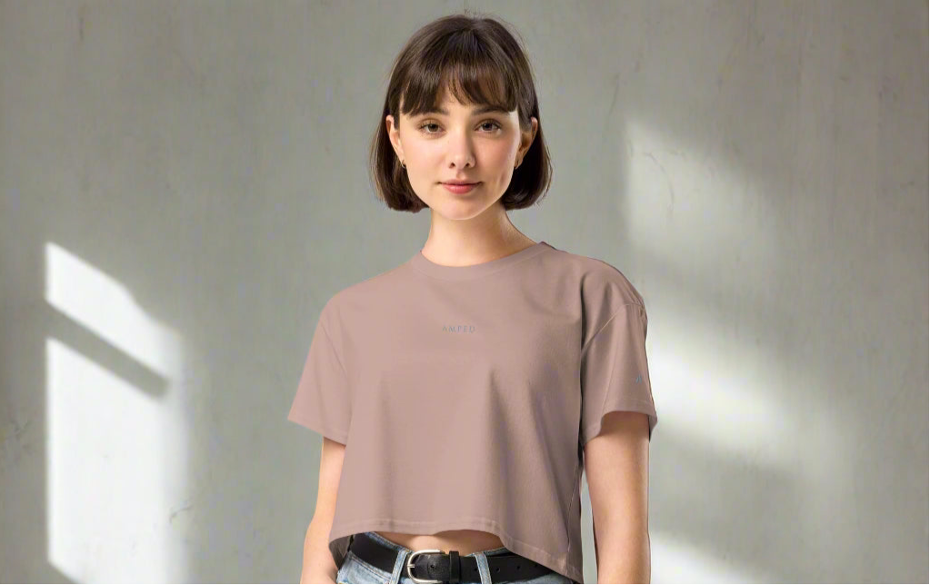 Amped Cropped Cut Top